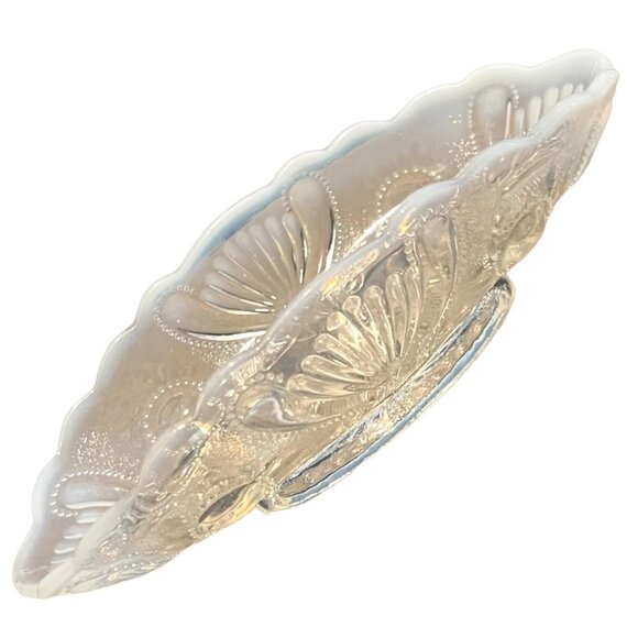 Jefferson Glass Jewel And Fan Pickle Dish - Picture 2 of 10